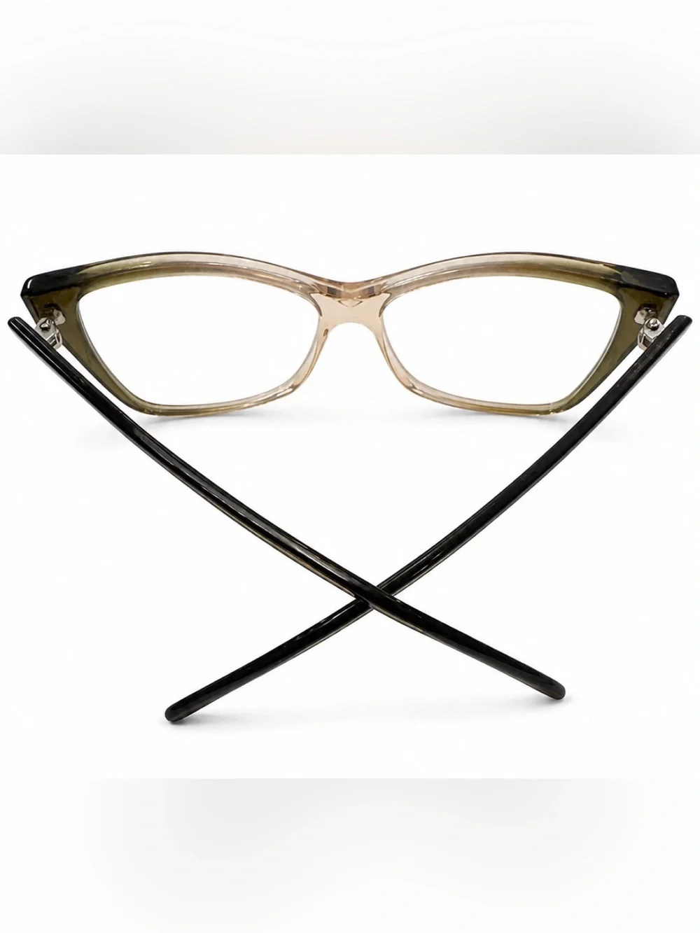 Andy Wolf 5012 Cat Eye Eyeglasses Olive Green Designer Frames 56-12-140